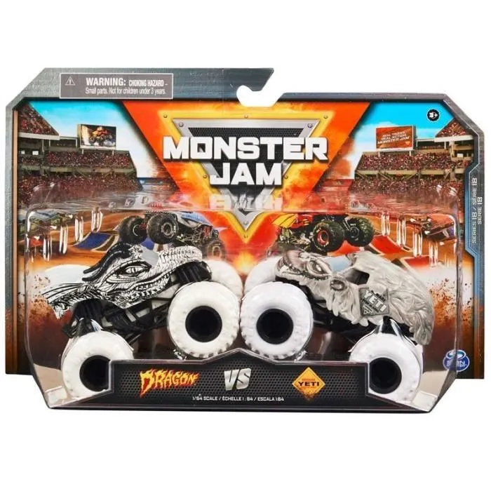 Véhicule die-cast - Spin Master - Monster Jam - 1:64 - Pack de 2 - Mixte - 3 ans et plus-1