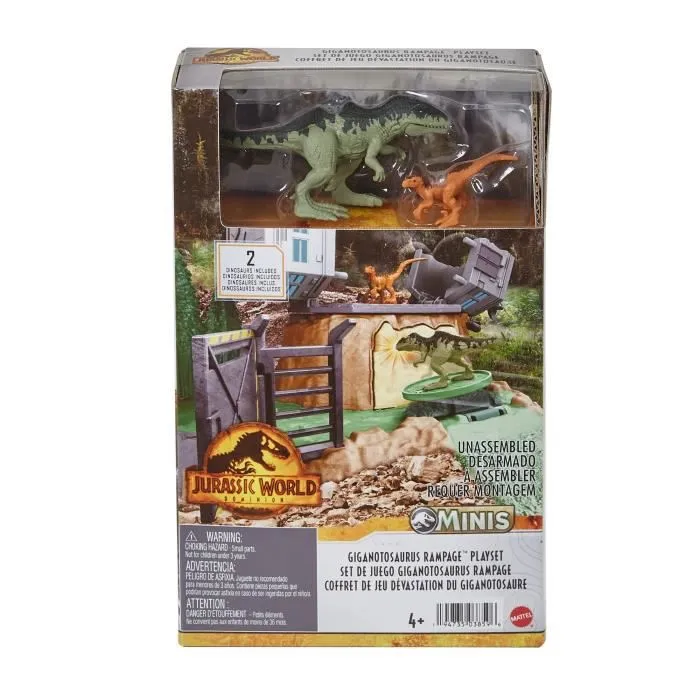 Jurassic World - Coffret Mini Fureur Giant Dino - Figurines D'Action-7