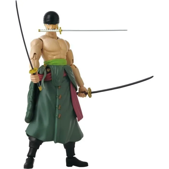 Figurine Anime Heroes - BANDAI - One Piece Zoro Style 3 épées 17 cm - 16 points d'articulation-3