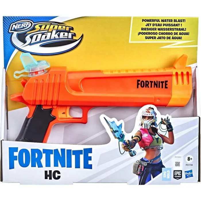 Nerf Super Soaker Blaster à Eau Fortnite HC, Jet d'eau Puissant, Jeux d'arrosage à l'extérieur pour Ados et Adultes-5