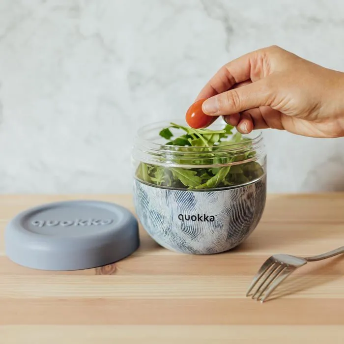Lunch box - boite a repas Quokka BUBBLE ZEN | CONTENANT ALIMENTAIRE EN MS AVEC COUVERCLE EN SILICONE 770 ML-1