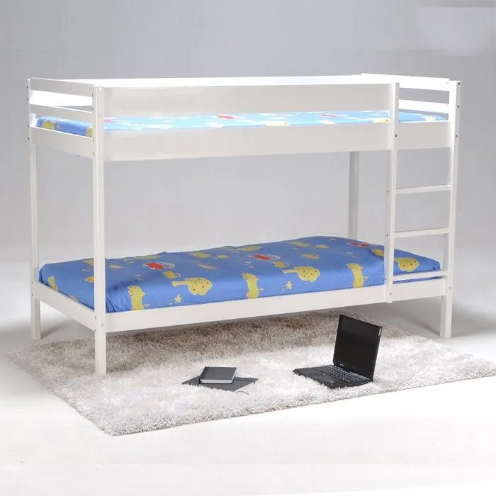 Lit superposé - WEBER INDUSTRIES - Brice - Bois - Blanc - 90x190 cm-4