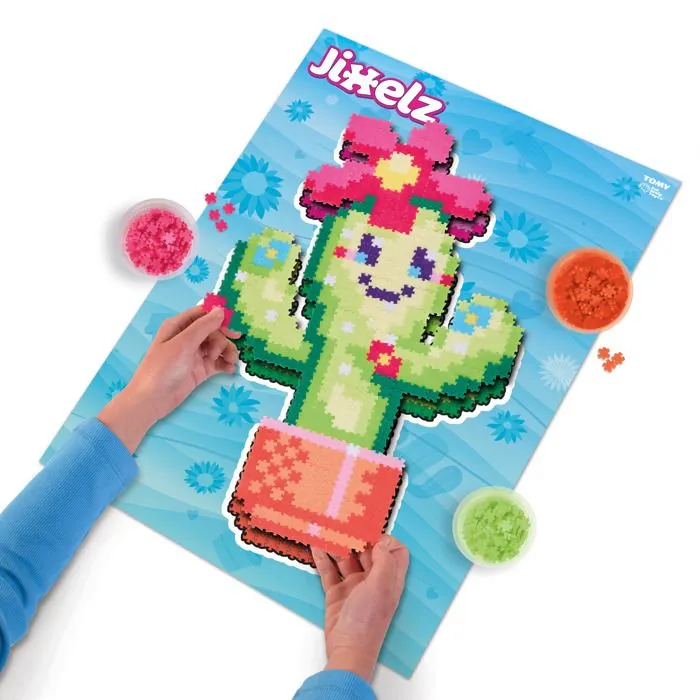 Jeu de construction - Jixelz - Plantes Souriantes - 750 pièces - Multicolore - Pour enfants à partir de 6 ans-1