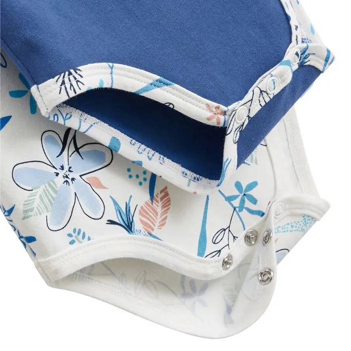 Lot de 2 bodies bébé - Océan d'amour - Manches courtes - Col US - Bleu - STANDARD 100 by OEKO-TEX-3