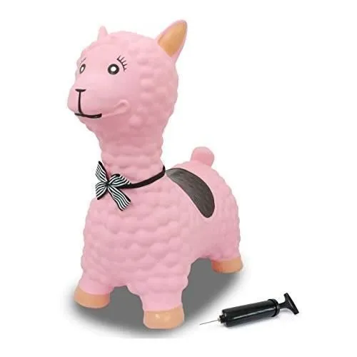 Jouet - JAMARA - Animal sauteur lama marron - Pour enfant - Favorise l'équilibre et la motricité-0