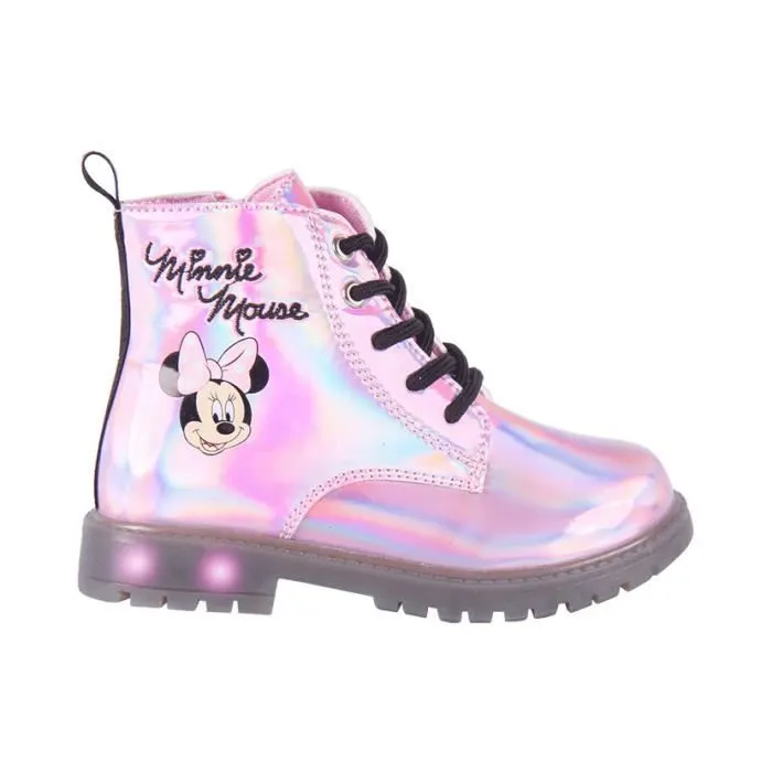 Bebeboutik Bottines lumineuses pour fille Cerda Minnie rose pointure 31 synthetique talon plat fermeture scratch