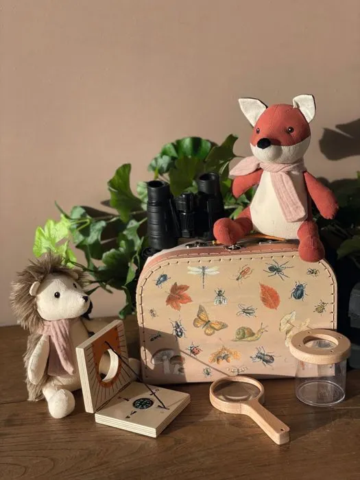 Valise d'explorateur - Egmont Toys - Jumelles x4 - Boussole en bois - Loupe en bois - 3 ans et plus-3