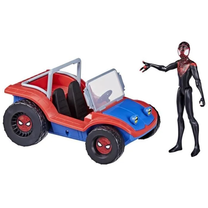 Véhicule Spider-Mobile et figurine Miles Morales Marvel Spider-Man 15cm dès 4 ans-0