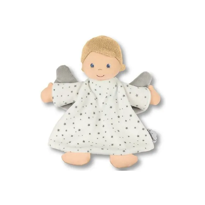 Peluche Sterntaler - 3212197 - Doudou Plat Ange Gardien, Pour Bebes Des 1 Mois, Taille M, 12 x 17 cm-0