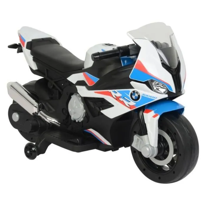 Moto de police d'enfant BMW S1000RR, 12 Volt, 1 Siège(s), Batterie: 1x12v3,5ah, Blanc-0