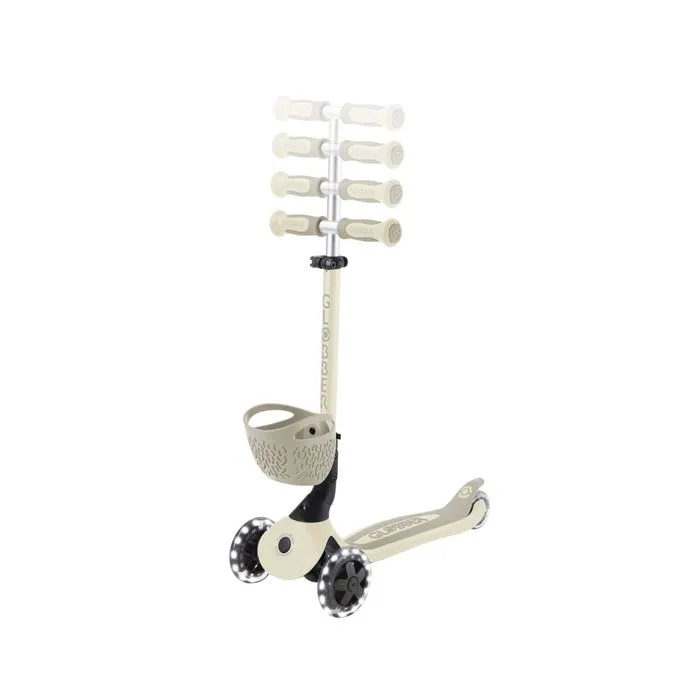Globber - Trottinette évolutive GO-UP BABY 360 LIGHTS - Taupe-4