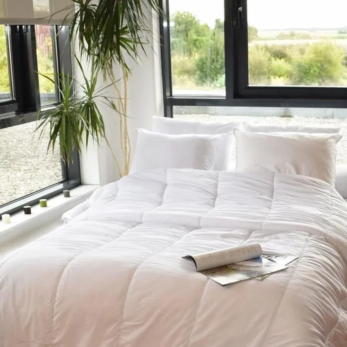 Couette legere anti transpirante 200 gr/m² 140 x 200 cm pour lit 1 place-1