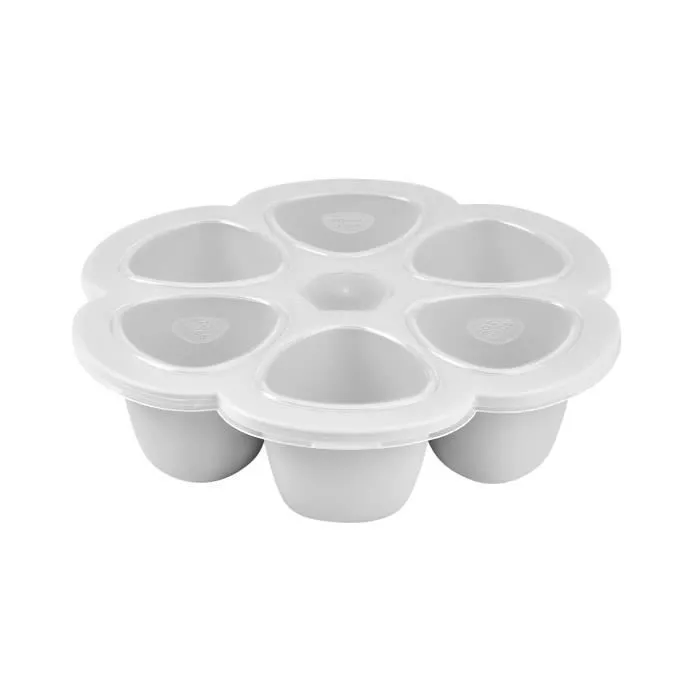 Multiportions en silicone de qualité premium - BEABA - 6x90 ml - gris-0