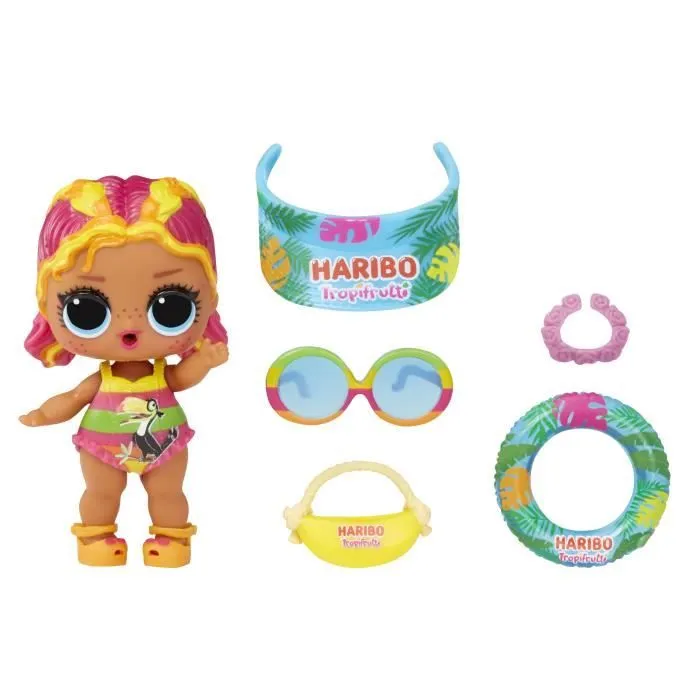 L.O.L. Surprise Loves Mini Sweets X HARIBO - Minis poupées 7,5cm - Thème bonbon - 7 surprises - Dés 3 ans-1