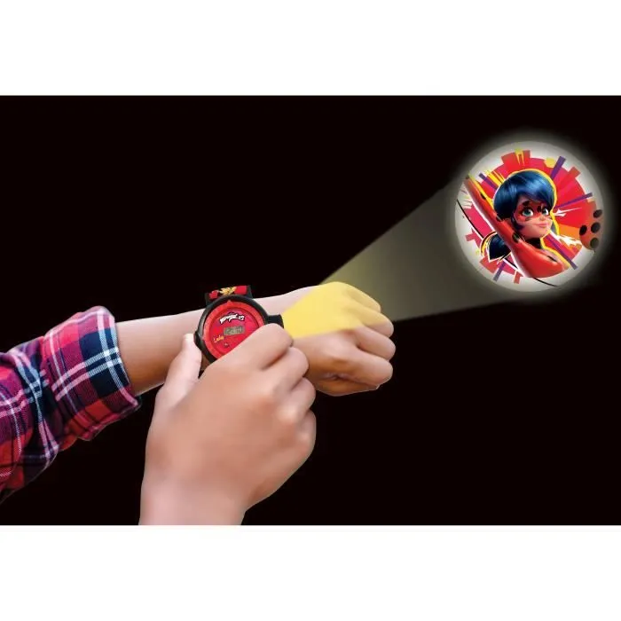 Montre digitale pour enfant - LEXIBOOK - Miraculous - Projection de 20 images - Bracelet ajustable - Rouge-3