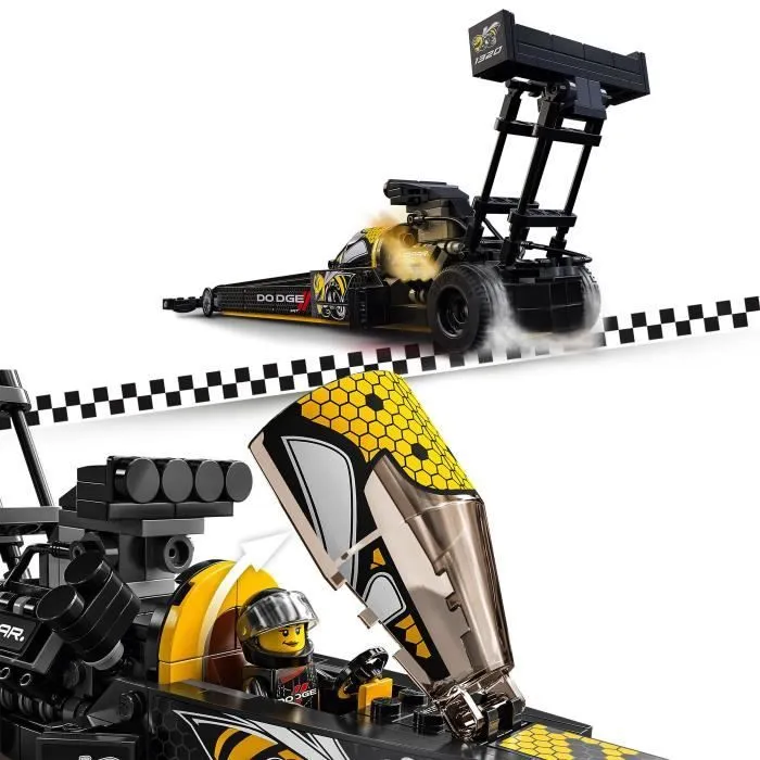 LEGO® 76904 Speed Champions Set Mopar Dodge//SRT Top Fuel Dragster & 1970 Dodge Challenger T/A-2