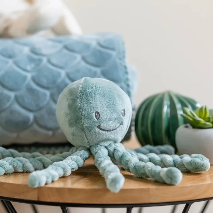 Nattou - Peluche Octopus poulpe vert de gris-1