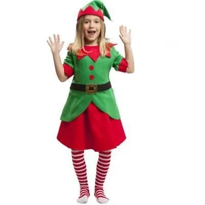 Déguisement Elfe Forêt Fille - No Name - Magicien - Vert - Polyester - Normes UE-0
