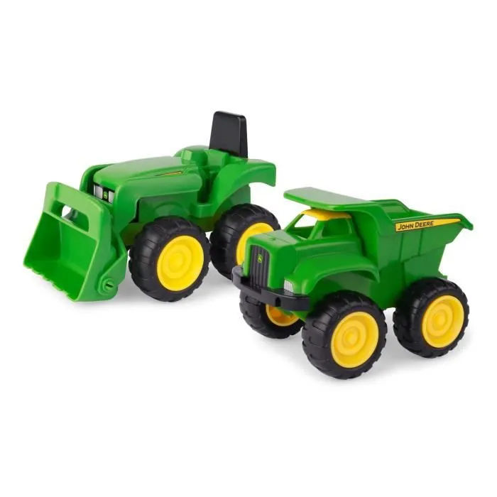 Camion Benne Tracteur JD - John Deere - Jouet Enfant - Vert - Coffret Mini Véhicules à Roues Libres-3