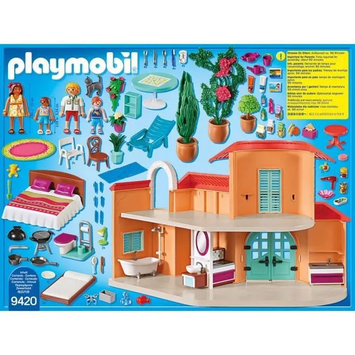 PLAYMOBIL - Villa de vacances - Family Fun - 97 pièces - Mixte - A partir de 4 ans-2
