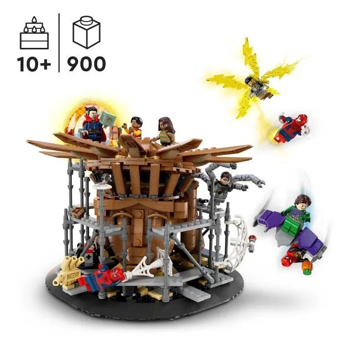 LEGO® Marvel 76261 Le Combat Final de Spider-Man : No Way Home, Jouet avec 3 Peter Parkers, Bouffon Vert, Electro-1
