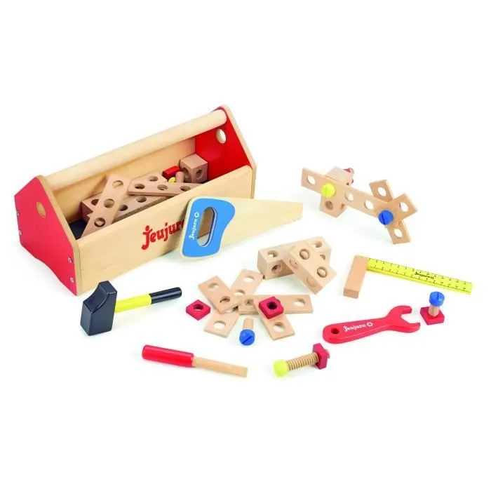 Jeujura - Boite à outils en bois-1
