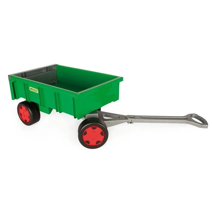 Remorque de randonnée agricole - WADER - 48 cm verte - Pour enfants - Jusqu'à 60 kg-0