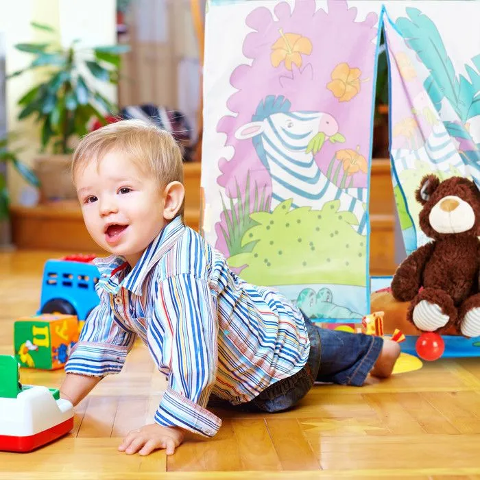 Relaxdays Tente de jeu enfants Jungle, tente enfants Safari, animaux, coloré 3 ans tissu HxlxP: 102 x 72 x 95 cm, coloré-2