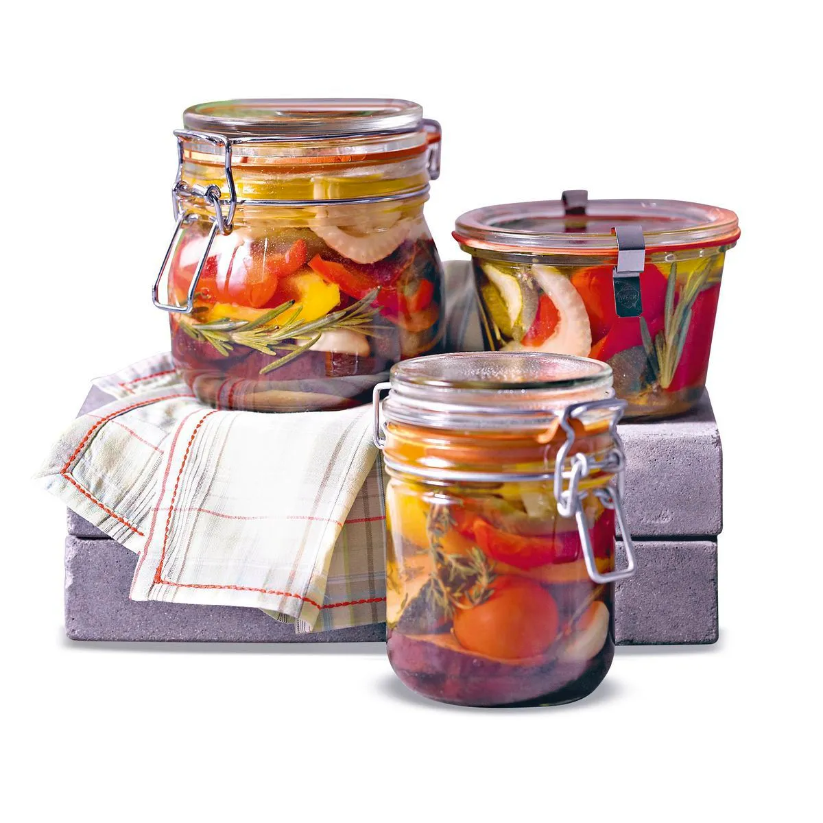 Joints caoutchouc pour bocaux en verre Dr Oetker Confiture - Rouge - Lot de 8-3