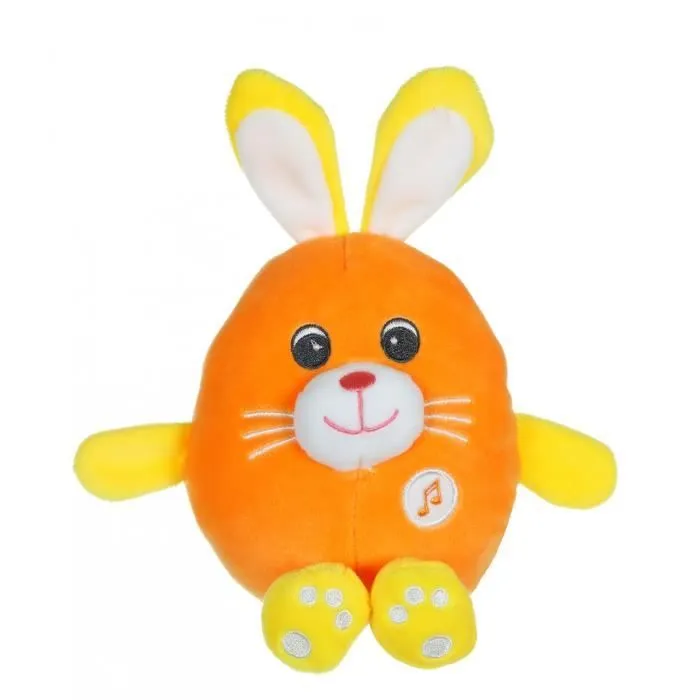 Gipsy Toys - Funny Eggs Sonores - 15 cm - Lapin Orange & Jaune-0