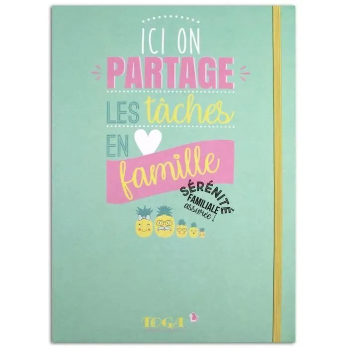 Semainier - Toga - Kit Semainier Familial - 52 pages - 2900 stickers - Couverture rigide-0