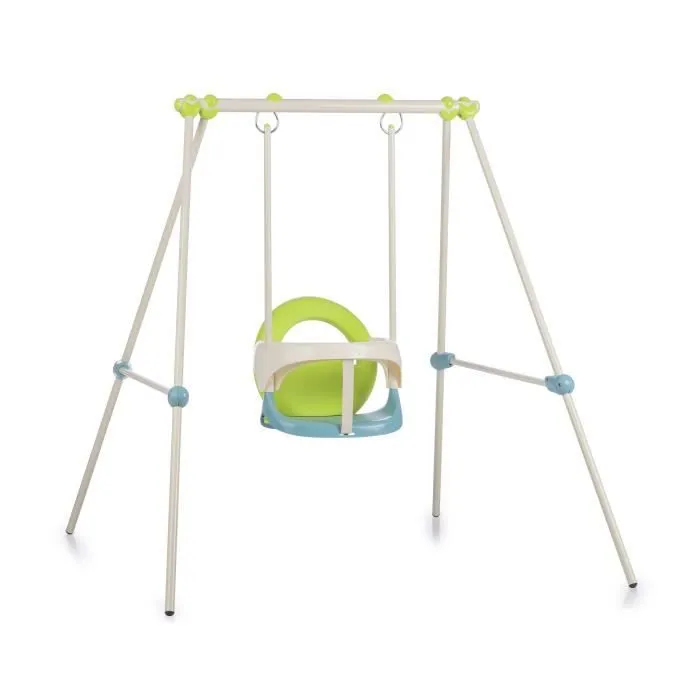 SMOBY Portique métal 1er âge Baby Swing - Hauteur 120 cm - Arceau de sécurité-0