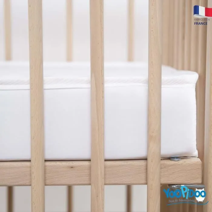 Yoopidoo - Matelas Bébé Basic - 60x120 cm - Confortable - Sans Traitement chimique - Oeko Tex® - Fabrication Française-3