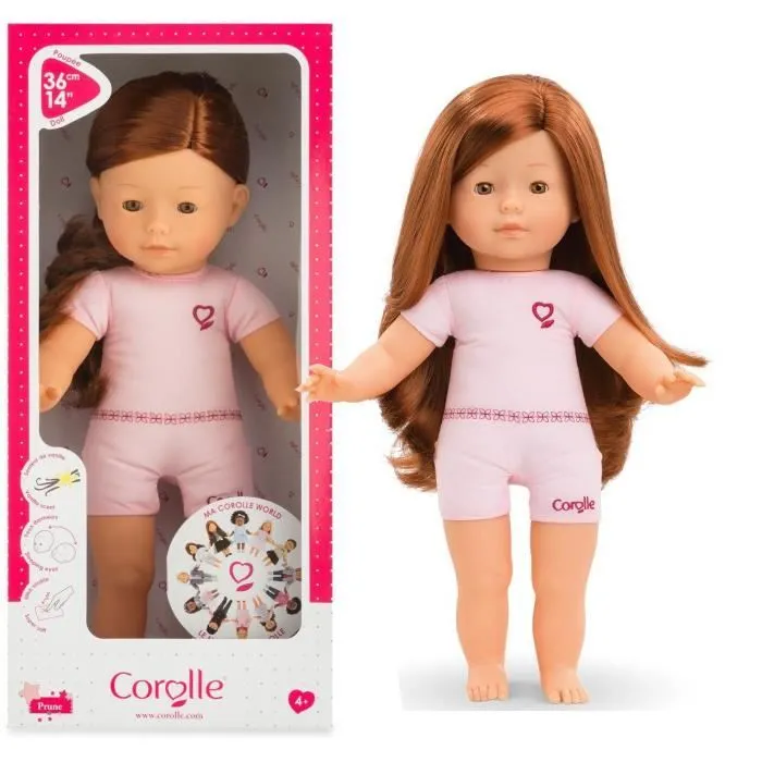 Poupée Corolle - Ma Corolle Prune - 36cm - Corps souple - Personnalisable-1
