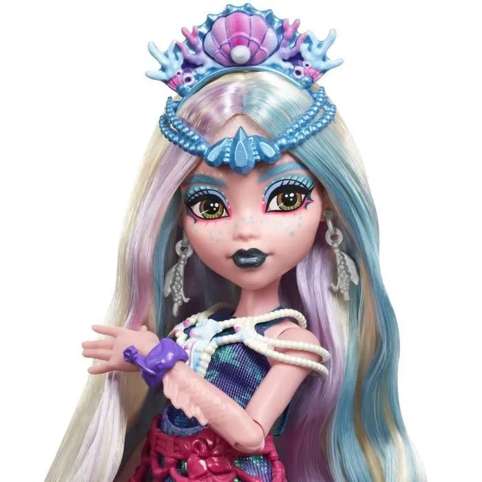 Monster High-Poupée Lagoona Blue avec tenue pour le Monster Fest HXH82-1