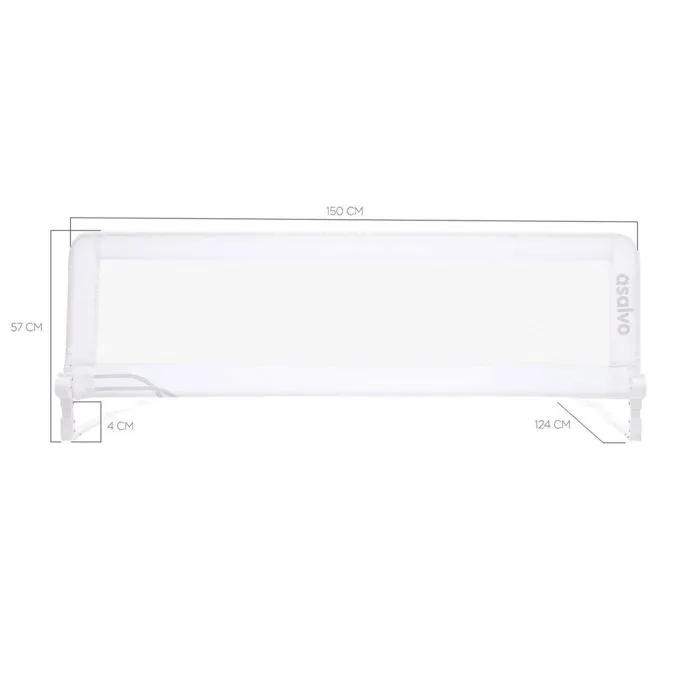 Barrière de lit 2 en 1 Asalvo - Blanc-3