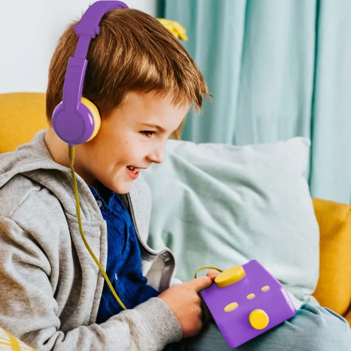 Casque audio - Lunii - Octave - Violet - Pliable - Volume limité à 85 dB-2