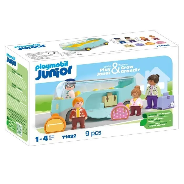 PLAYMOBIL Junior 71682 Autocar de voyage, Dès 12 mois-0