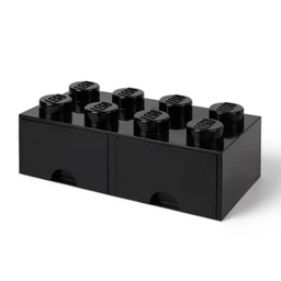 LEGO 4004 Storage Brick Opberglade 2x4 Zwart-0