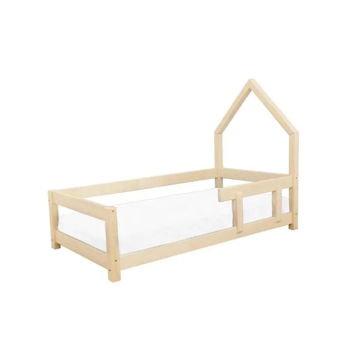 Lit cabane enfant POPPI 90 x 190 rose pastel 1-2