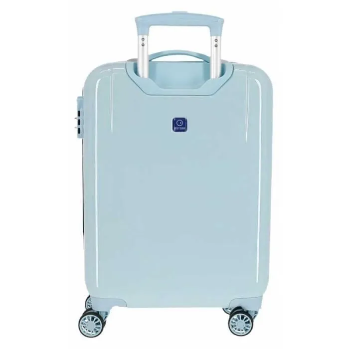 Valise enfant - Disney - Valise cabine La Reine des Neiges "Awesome moves" - 55 x 34 x 20 cm - Bleu ciel-1
