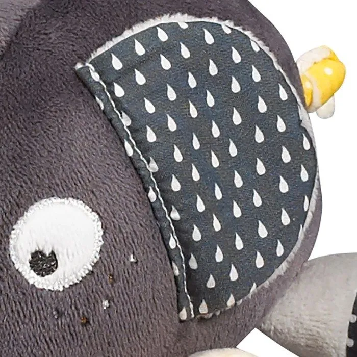Doudou Eléphant en velours - Babyfan - Petit modèle - Taille unique - Gris - Non - Bébé - Mixte - 1 mois-1