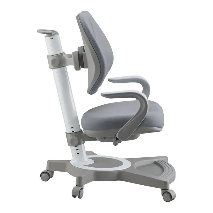 Chaise de bureau pour enfants Partille réglable gris-4