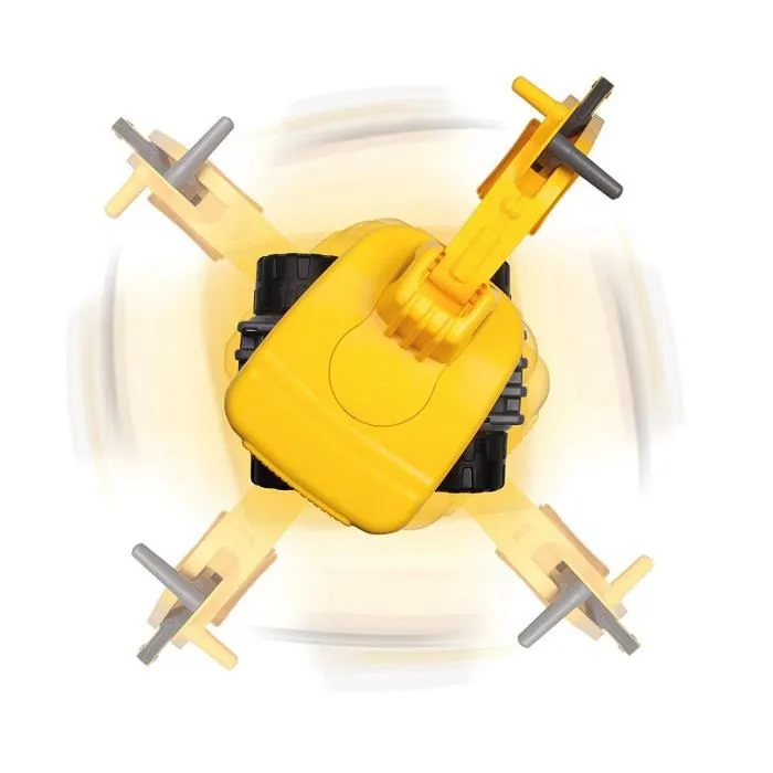 Véhicule miniature - SMOBY - BIG MAXI Pelleteuse - Bras articulé - Roues silencieuses - Jaune-3