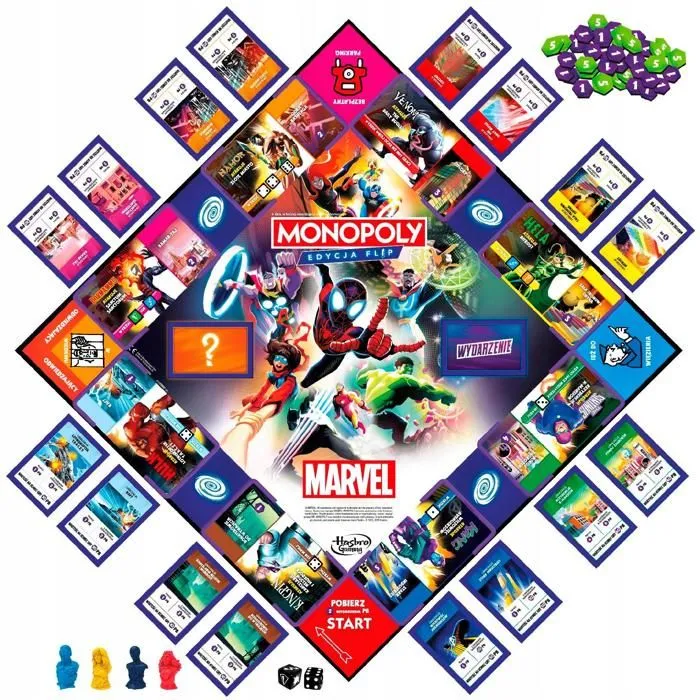 Jeu de société - Hasbro - Monopoly Marvel - Héros Unis - 2 à 4 joueurs - 8+ ans-2