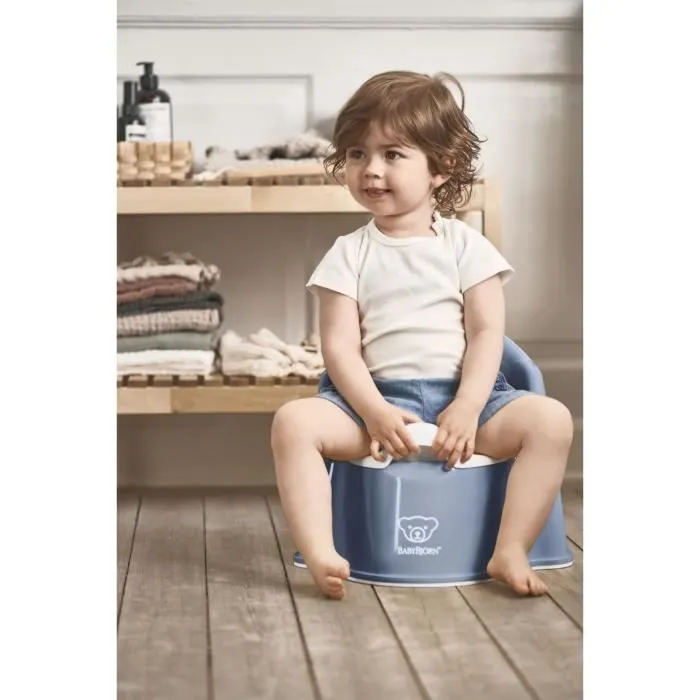 BABYBJÖRN Pot Fauteuil, Bleu profond/Blanc-1