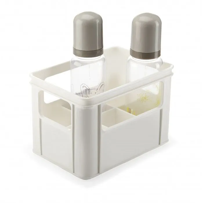 THERMOBABY Bac à biberon x6 - Blanc muguet-0