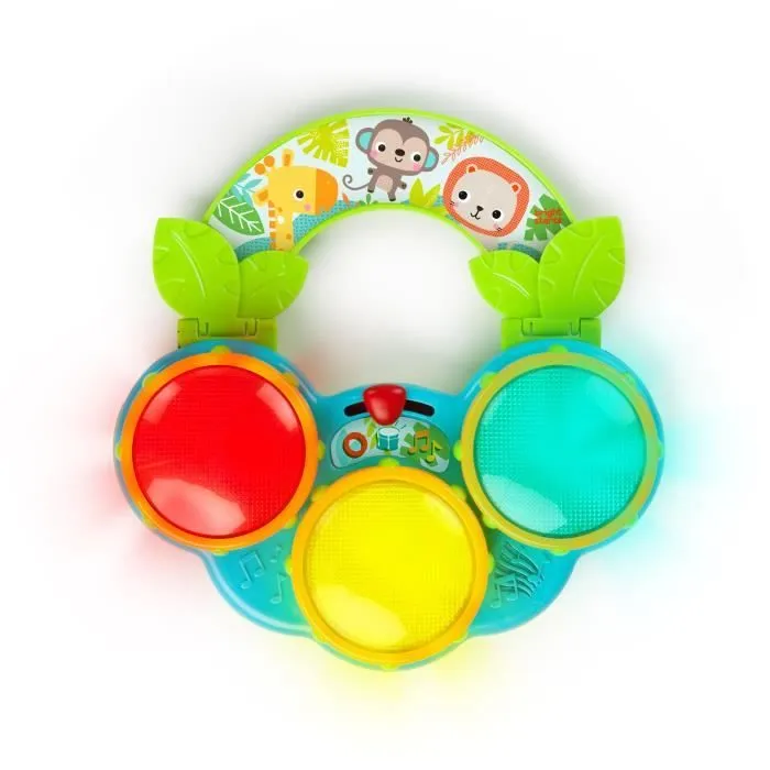 Jouet tambour musical avec lumières - BRIGHT STARTS - Safari Beats - 3 mois et plus-0