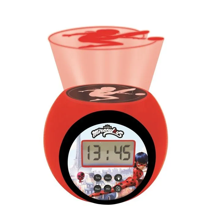 Réveil projecteur Miraculous avec minuteur-3