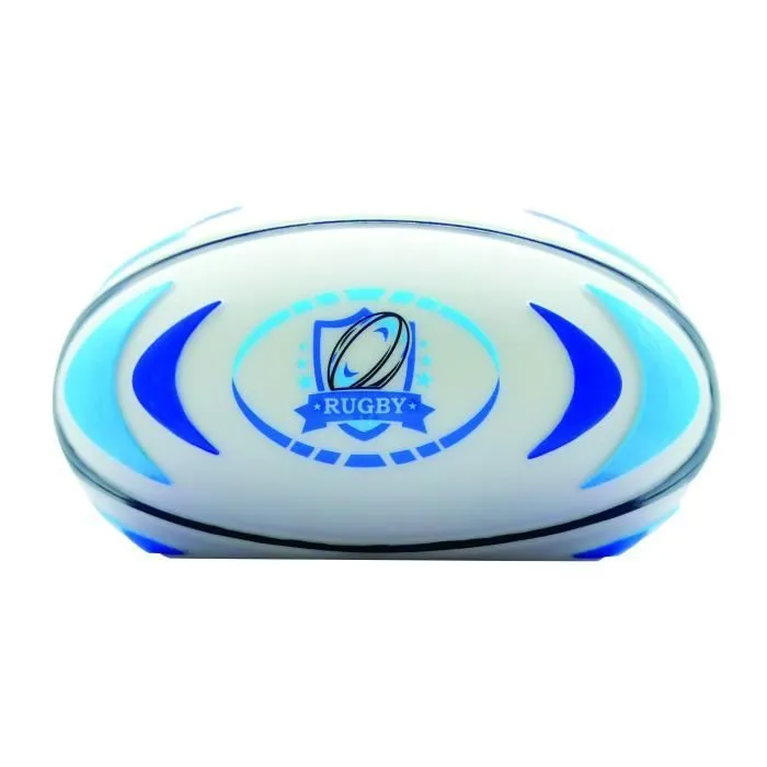 Réveil digital avec veilleuse lumineuse ballon de rugby en 3D et effets sonores-2